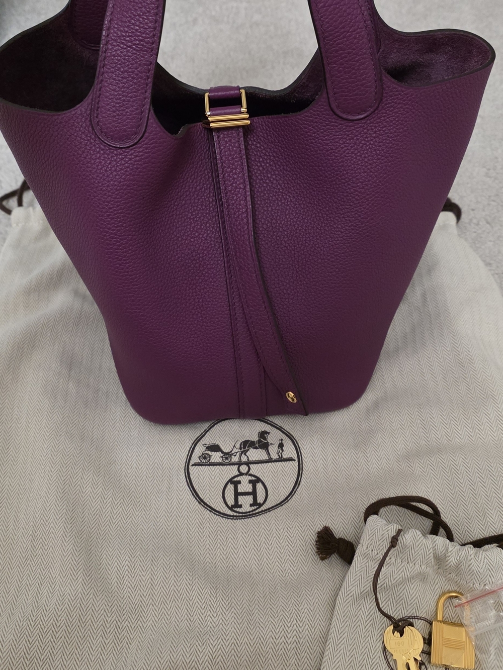 Hermes Picotin 18 Annemone GHW